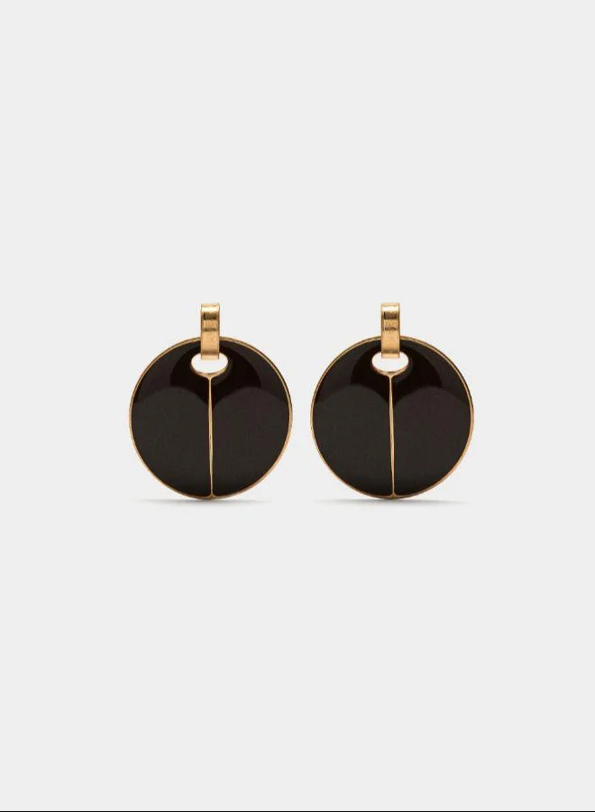 PARFOIS Red Round earrings with enamel for Women | Best Price UAE