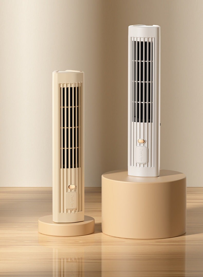 Bladeless Desk Fan, 3 Speed Settings,Quiet, Space-Saving, Portable Desk Fan for Bedroom, Ideal for Home, and Office、Travel  - Image 3