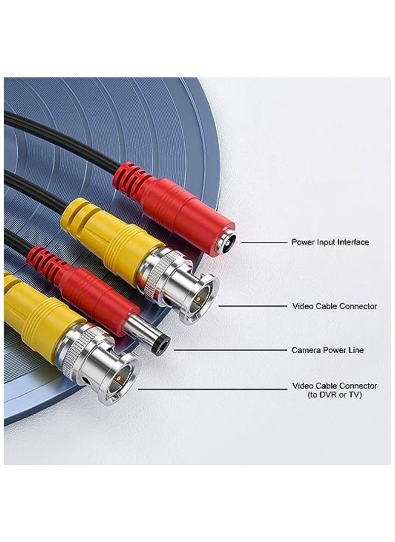 EUROMAK - Euromax BNC Cable 150ft All-in-One Siamese BNC Video and Power Security Camera Wire Cable, - Image 1