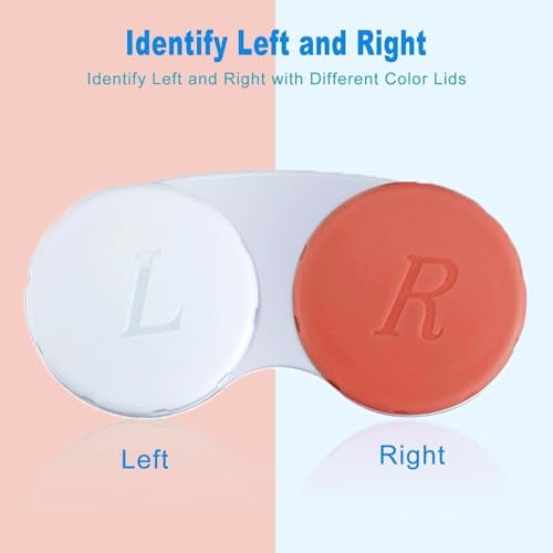 QVVQ 12PCS Contact Lens Case, Colorful Contact Lens Box Left/Right Eyes Holder Container, Outdoor Mini Contact Lens Soak Storage Kit for Travel&Home. - Image 2