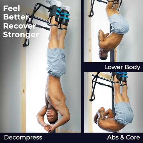 TEETER EZ-Up Gravity Boots - Inversion Decompression Stretching, Back Pain Relief and Core Strength Sit Ups, Hang Upside Down for Home Fitness or Gym Rack Bar - Image 2