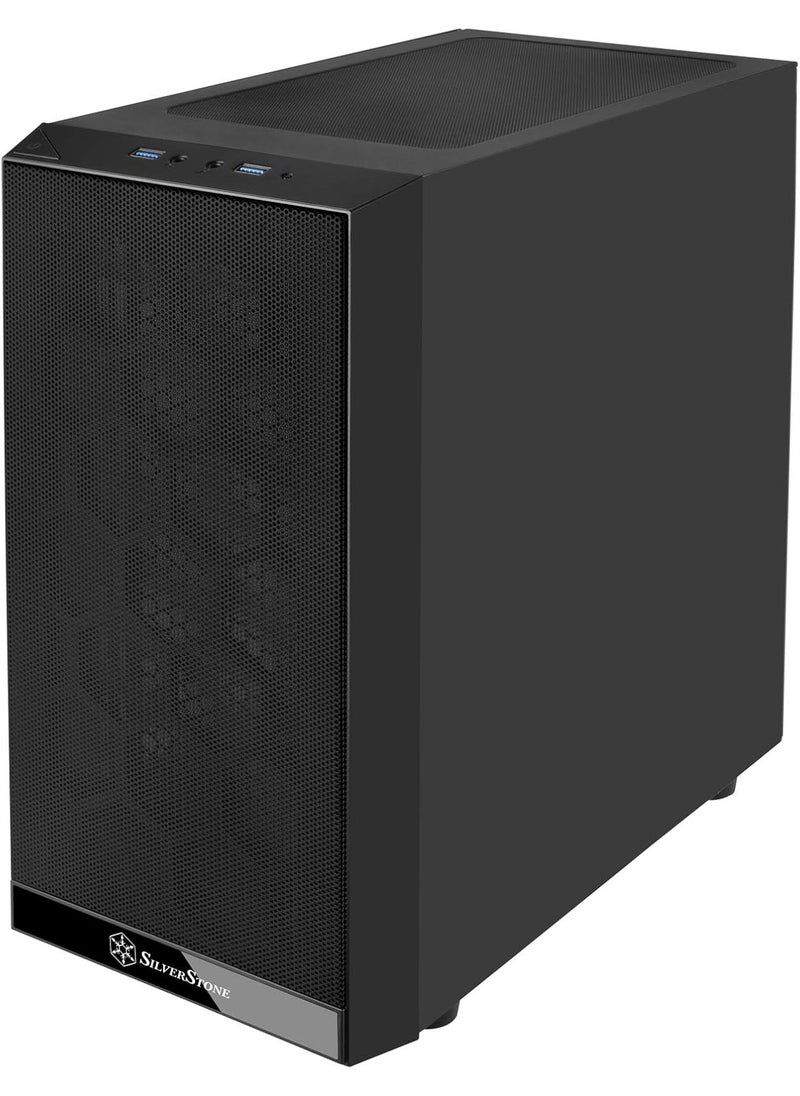 SilverStone SilverStone Technology SSTPS15BRGB MicroATX Computer Case with Tempered Glass and 2 X RGB Front Intake Fans PS15BRGB  - Image 2