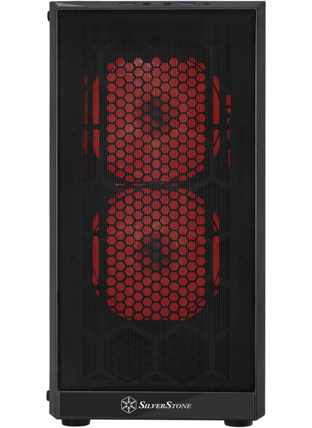 SilverStone SilverStone Technology SSTPS15BRGB MicroATX Computer Case with Tempered Glass and 2 X RGB Front Intake Fans PS15BRGB  - Image 4