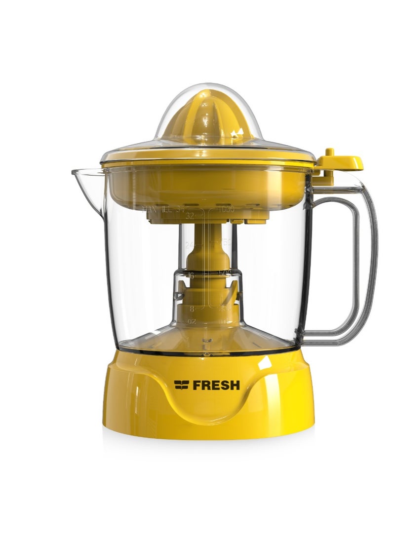 Fresh 1L Electric Orange Juicer - Powerful 35W Motor for Easily Squeezing Fruits 