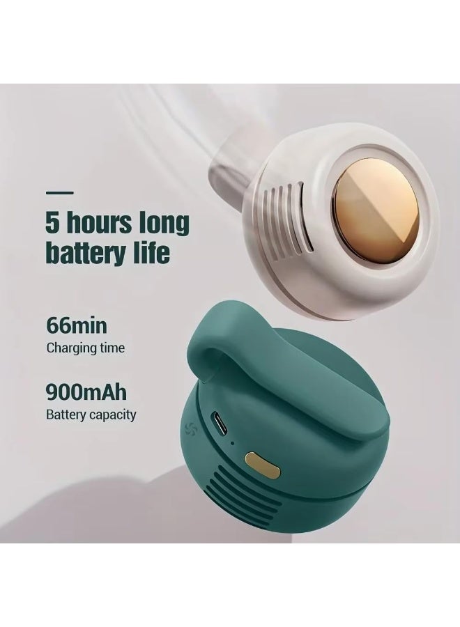 epicarma Portable Mini Leafless Clip Fan USB Rechargeable 360° Adjustable Personal Cooling Fan with Waist Neck & Collar Clip, 3 Speed Bladeless Pocket Fan, 900mAh Battery Up to 5 Hours, Hands Free Makeup Eyelash Travel Camping Outdoor Fan for Women Men - Image 3
