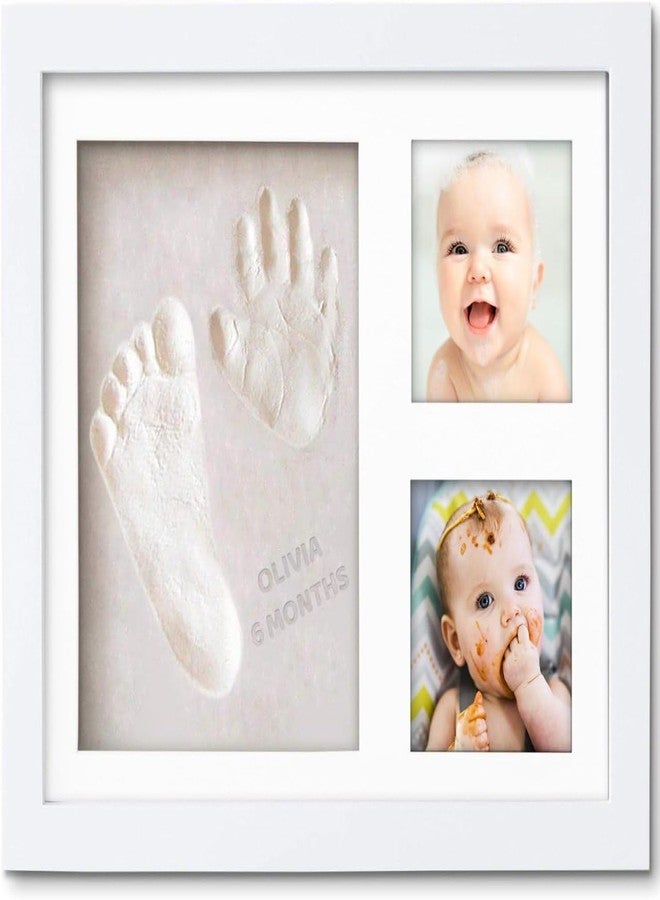 Cloudzy Baby Hand, Foot Print & Photo Frame for New Born Memories Picture Frame Kit Infant Clay Molds Baby Footprint Kit Dog Paw Print Markers Kit (Square) - Image 1