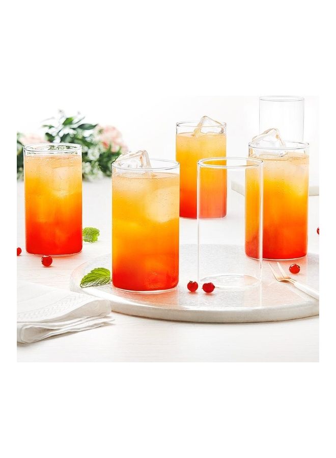 BOROSIL Vision Squat Glass Set Of 6- Microwavable, Borosilicate, Medium White - Image 2