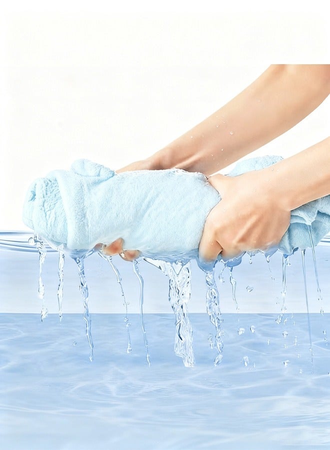 Berma Baby منشفة أطفال بغطاء للرأس، رداء حمام للأطفال الصغار، منشفة أطفال ناعمة، بطانية لحديثي الولادة، منشفة حمام من الصوف المرجاني، منشفة سباحة، شال ماص سميك برسوم كرتونية/منشفة أطفال ناعمة فائقة الامتصاص للذكور والإناث، 80*80 سم - Image 2