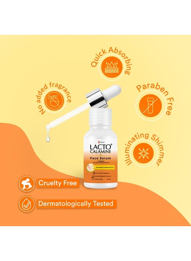 لاكتو كلامين سيروم الوجه بفيتامين C مع مركب فيتامين C نقي بنسبة 98٪ 30 مل  بشرة متألقة مع النياسيناميد - Image 3