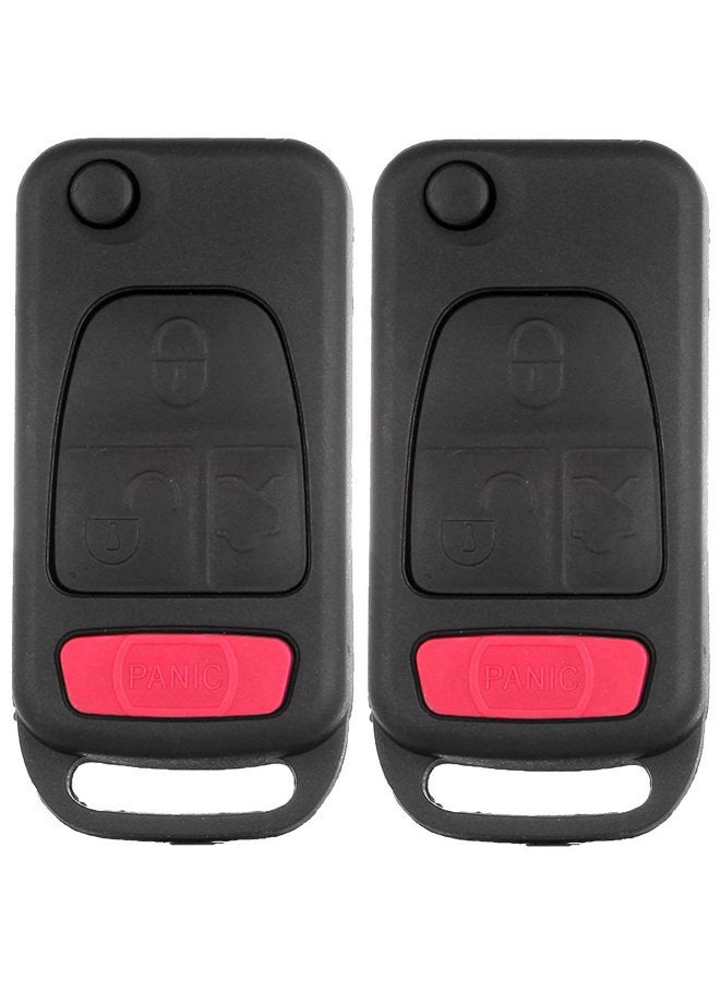 ECCPP Replacement fit for Uncut Keyless Entry Remote Control Car Key Fob Shell Case Mercedes Benz Series 94-2005 NCZMB1K (Pack of 2) - Image 1