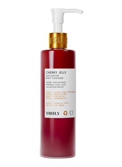 Truly Truly Beauty Cherry Jelly Body Acne Wash with Soothing Cherry Niacinamide, Hydrating Allantoin, & Mandelic Acid - Award Winning Back Acne Treatment Body Wash Cleanser & Dark Spot Remover  - Image 1