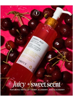 Truly Truly Beauty Cherry Jelly Body Acne Wash with Soothing Cherry Niacinamide, Hydrating Allantoin, & Mandelic Acid - Award Winning Back Acne Treatment Body Wash Cleanser & Dark Spot Remover  - Image 2