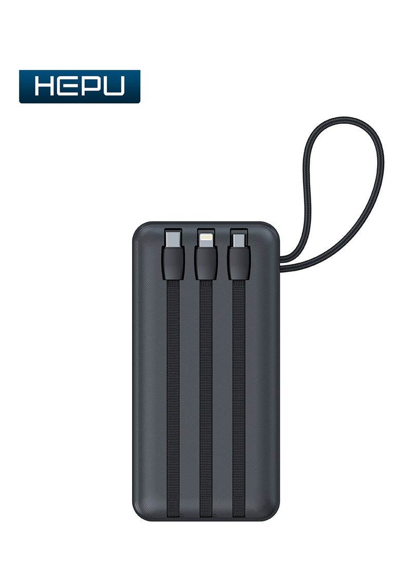 هيبو باور بانك HEPU بسعة 40000 مللي أمبير في الساعة مع خاصية الشحن السريع - Image 4
