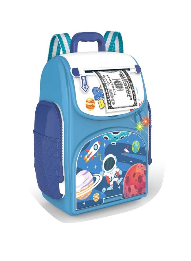 Basmah School Bag Cash Box Musical Battery Not Included Blue 24-2295987 - Image 4