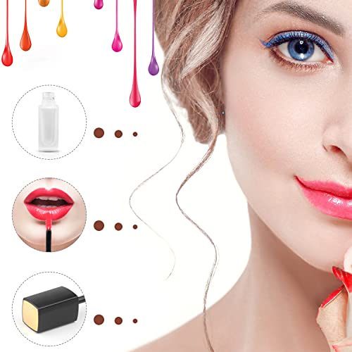 Cositina 5 Pcs 5ml Frosted Glass Lip Gloss Tubes Refillable Square Lip Glaze Tube Vials Mini Lip Balm Bottle Container with Wands & Stoppers for Women Girls DIY Makeup Travel - Image 4