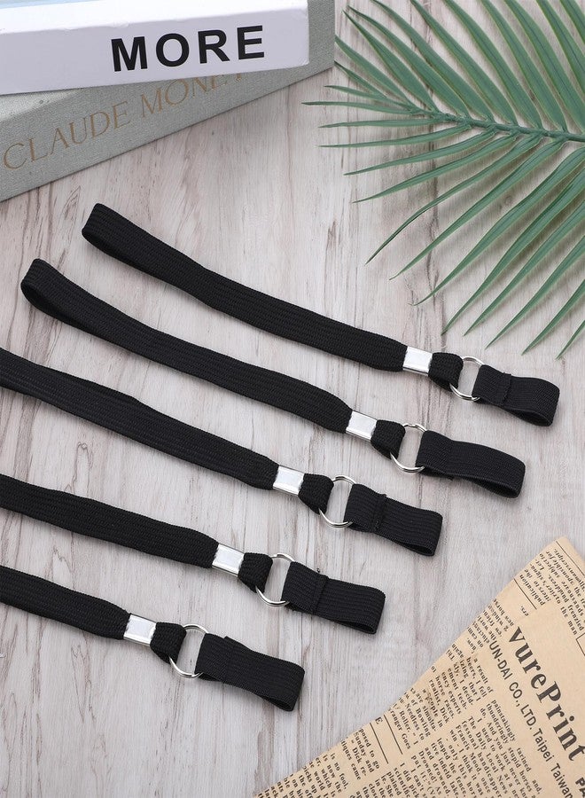 Exircy 5-Pack Walking Cane Wrist Strap Replacement, Universal Cane Handle Straps Band Anti-Slip Elastic Loop Attached Black Adjustable Wrist Strap for Foldable Walking Stick, Crutches - Image 5