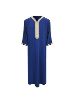 xozgdovg Embroidered men's robe side pocket  - Image 1