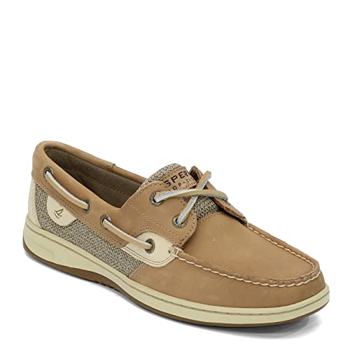 Sperry Women's Bluefish 2-Eye Boat Shoe, Off White, 9.5 Wide - Image 2