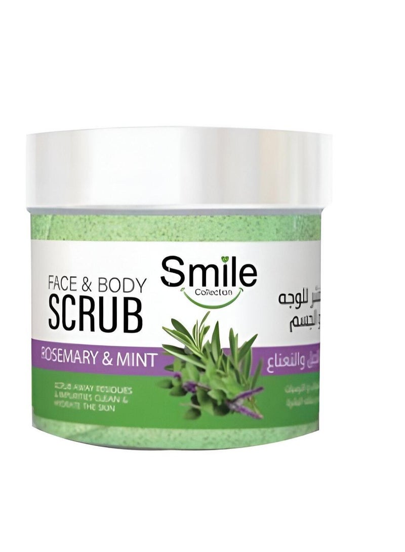 سمايل مقشر للوجه والجسم باكليل الجبل والنعناع من سمايل 300مل