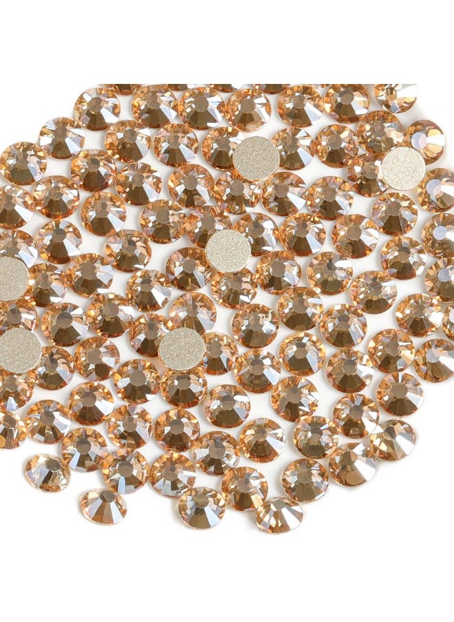 BEADSLAND 288 Pieces Flat Back Crystal Rhinestones Round Gems Golden Shadow Ss30 6.3 6.5Mm  - Image 1