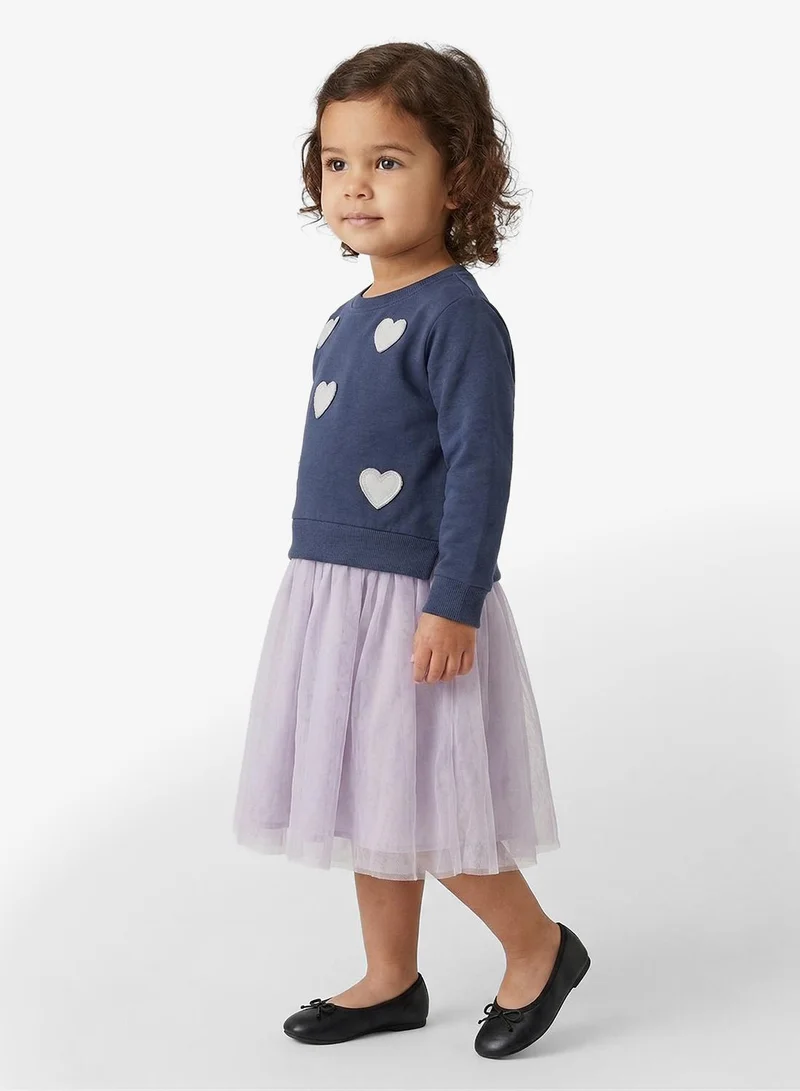 NAME IT Kids Printed Mini Sweat Dress