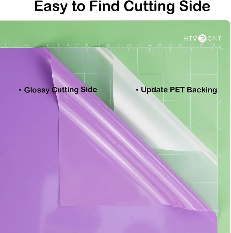 HTVRONT Purple Permanent Vinyl, Purple Vinyl for Cricut - 12" x 14 FT Purple Adhesive Vinyl Roll for Cricut, Silhouette, Cameo Cutters, Signs, Scrapbooking, Craft, Die Cutters (Glossy Purple) - Image 5