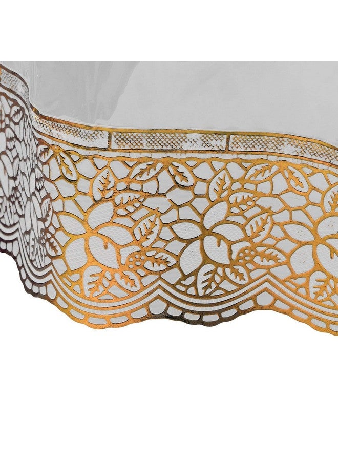 Kuber Industries Dining Table Cover 6 Seater |Dining Table Cloth for Home D cor | Table Sheet for Dining Area | 45x70 | DTC | Gold - Image 2