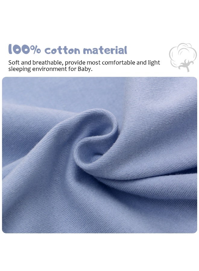 Miracle Baby 100% Cotton Long sleeves Baby Sleeping Bag, Double Zipper Baby Wearable Blankets  Kids Sleeping Sack 0.5TOG - Image 3