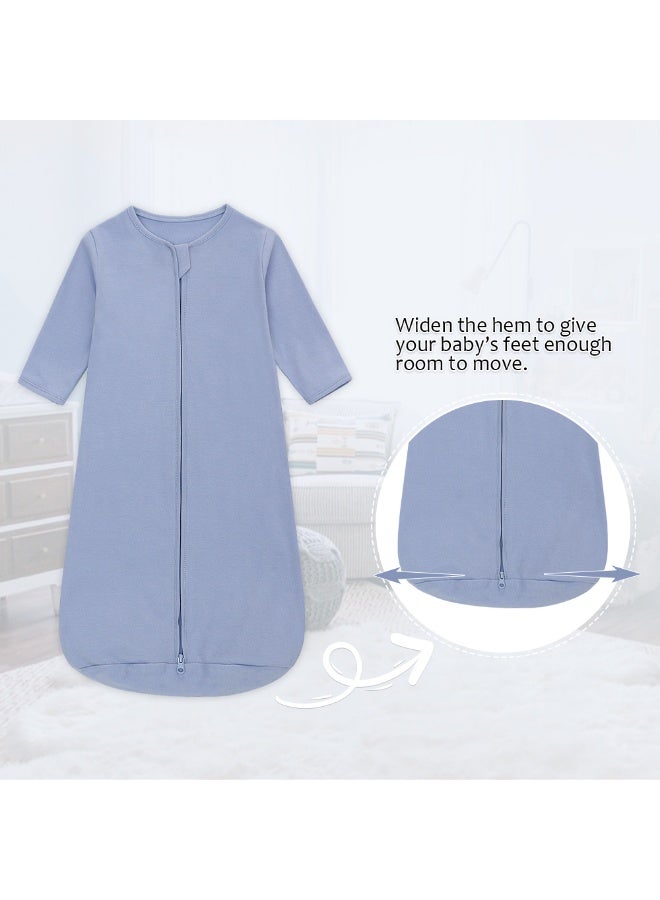 Miracle Baby 100% Cotton Long sleeves Baby Sleeping Bag, Double Zipper Baby Wearable Blankets  Kids Sleeping Sack 0.5TOG - Image 5