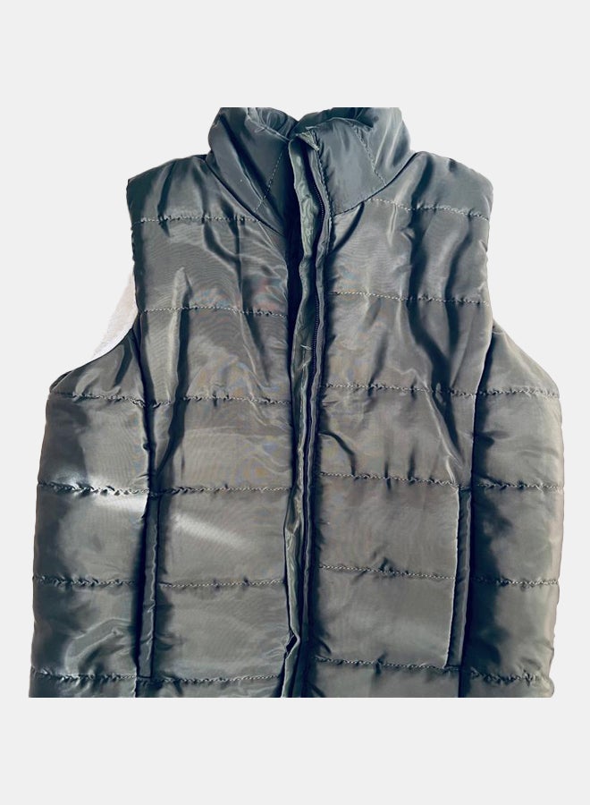 Little Bunnies Girls Winter Waterproof Army Vest with Fleece  - Image 1