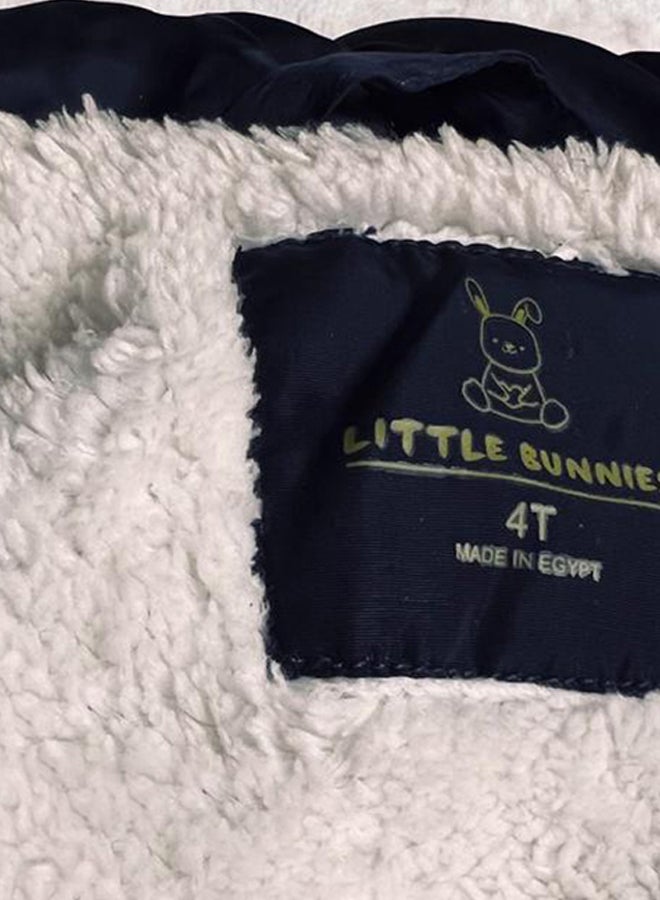 Little Bunnies Girls Winter Waterproof Army Vest with Fleece  - Image 3