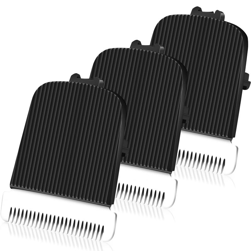 Wusuker 3 Pack Replacement Blade for Manscaped The Lawn Mower Electric Groin Hair Trimmer Blade, Hygienic Snap-In Replacement Clipper Blades Fit for Manscaped Lawn Mower 4.0 3.0 2.0 Replaceable Blade - Image 1