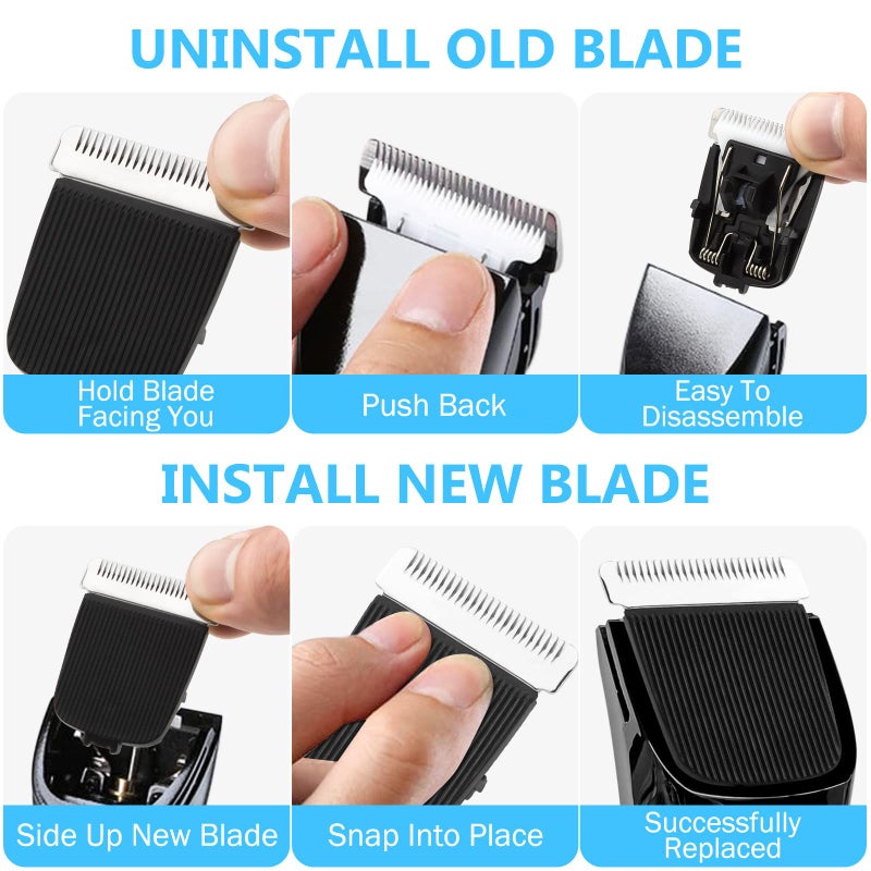 Wusuker 3 Pack Replacement Blade for Manscaped The Lawn Mower Electric Groin Hair Trimmer Blade, Hygienic Snap-In Replacement Clipper Blades Fit for Manscaped Lawn Mower 4.0 3.0 2.0 Replaceable Blade - Image 4
