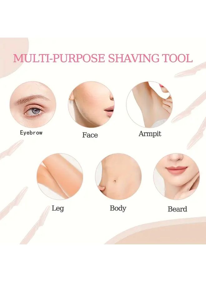 8 Colors Stainless Steel Eyebrow Trimmer Set With Protective Cover For Men Women - Image 3