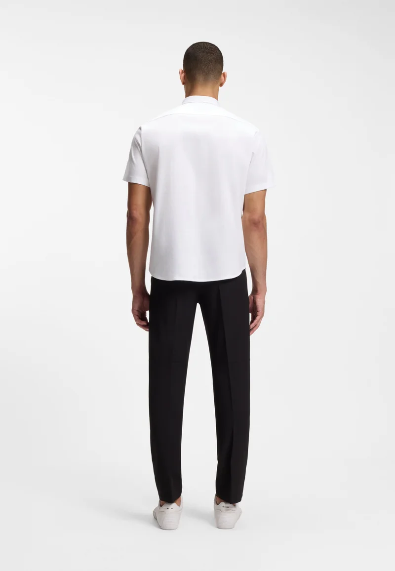 بوس Regular-fit shirt in wrinkle-resistant cotton jersey