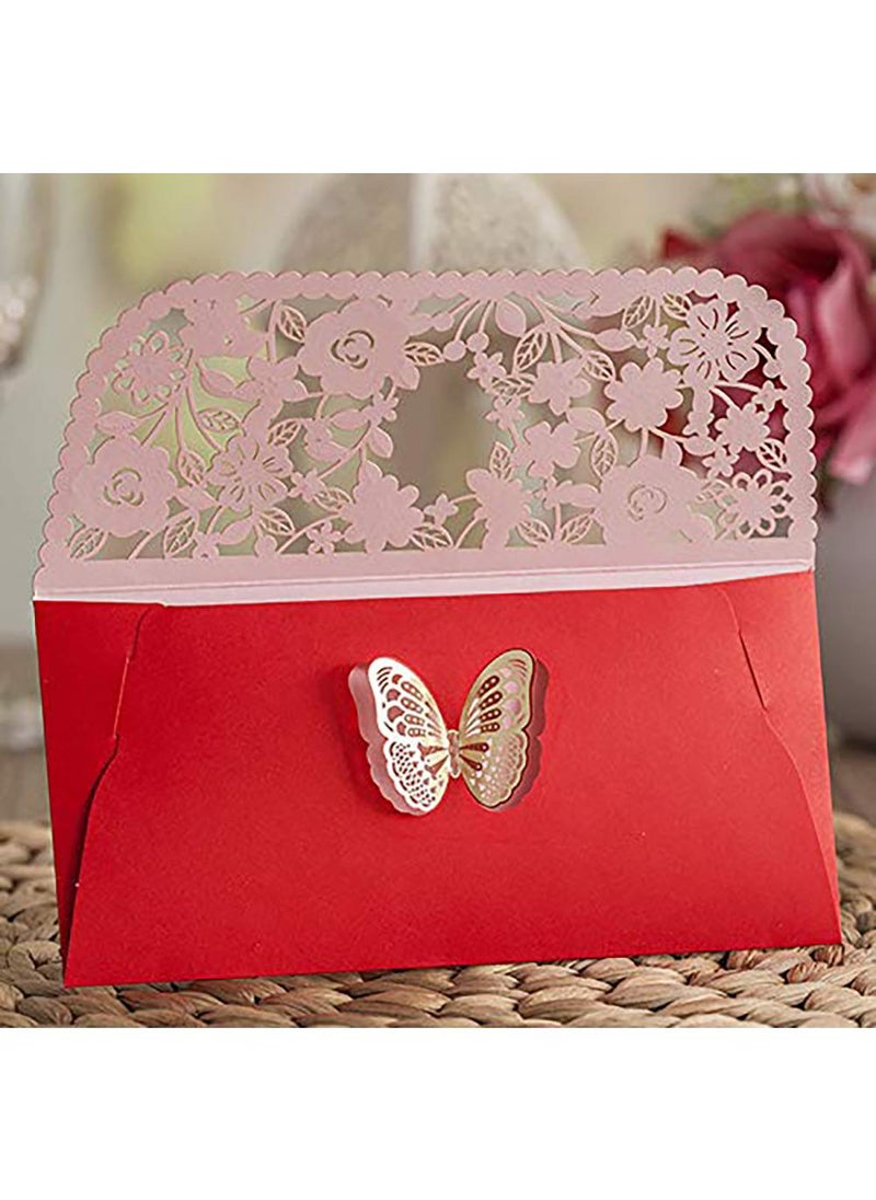 Sweet seven Chinese Red Envelopes - 4 PCS Money Pockets for Business, Invitations, Weddings, Birthdays, and New Year Party - Elegant  - Image 4