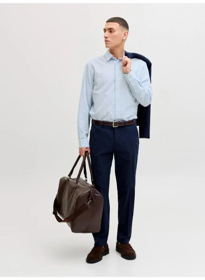 JACK & JONES  Linen Blend Casual Long Sleeve Shirt for Men | Best Price UAE