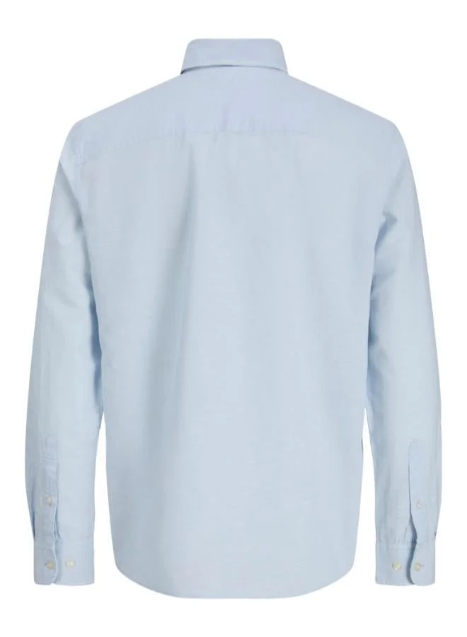 JACK & JONES  Linen Blend Casual Long Sleeve Shirt for Men | Best Price UAE