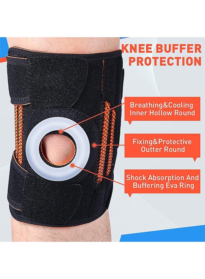 AL RAID Knee Brace with Side Stabilizers and Patella Gel Pads, Adjustable Knee Support for Knee Pain Relief Arthritis and Meniscus Tear, Dampening and Enhanced Support for Women and Men - Image 2