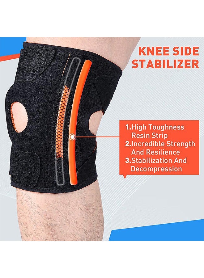 AL RAID Knee Brace with Side Stabilizers and Patella Gel Pads, Adjustable Knee Support for Knee Pain Relief Arthritis and Meniscus Tear, Dampening and Enhanced Support for Women and Men - Image 3