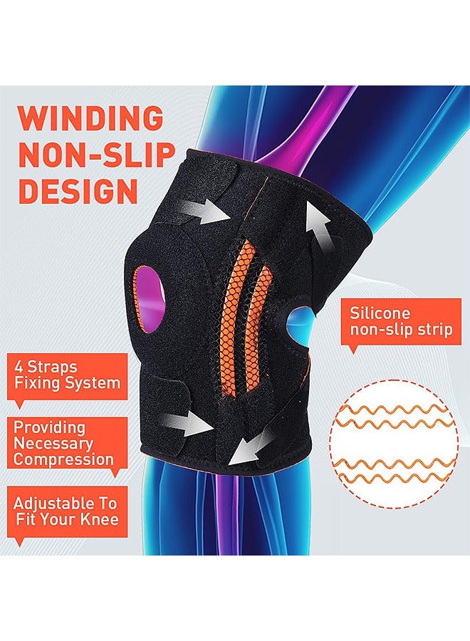 AL RAID Knee Brace with Side Stabilizers and Patella Gel Pads, Adjustable Knee Support for Knee Pain Relief Arthritis and Meniscus Tear, Dampening and Enhanced Support for Women and Men - Image 5