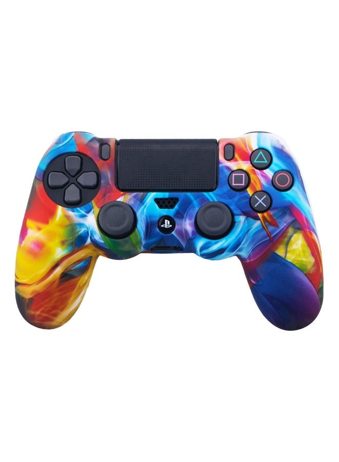 غطاء حماية من السيليكون لوحدة تحكم بلاي ستيشن 4، جلد ناعم مضاد للانزلاق بتصميم مموه لجهاز سوني دوال شوك 4، جراب حماية متعدد الألوان لوحدة تحكم بلاي ستيشن 4 - Image 2