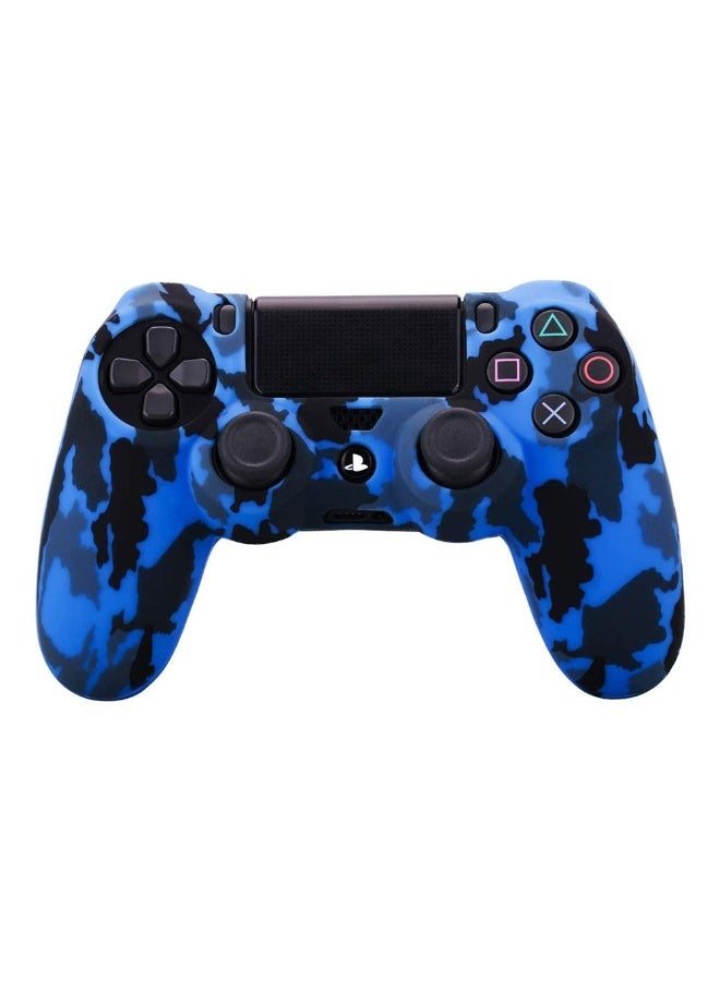 غطاء حماية من السيليكون لوحدة تحكم بلاي ستيشن 4، جلد ناعم مضاد للانزلاق بتصميم مموه لجهاز سوني دوال شوك 4، جراب حماية متعدد الألوان لوحدة تحكم بلاي ستيشن 4 - Image 3