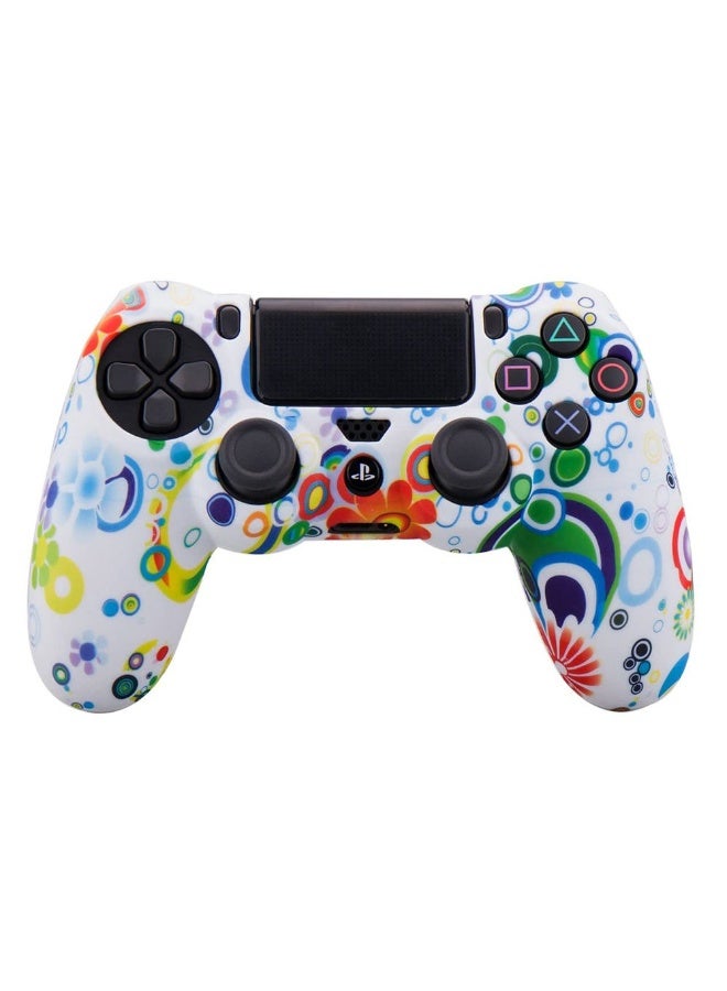 غطاء حماية من السيليكون لوحدة تحكم بلاي ستيشن 4، جلد ناعم مضاد للانزلاق بتصميم مموه لجهاز سوني دوال شوك 4، جراب حماية متعدد الألوان لوحدة تحكم بلاي ستيشن 4 - Image 5