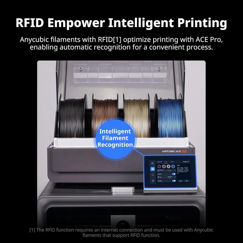 Anycubic Silk Filament, Metal-Like PLA Shiny Clog-Free 3D Printer Filament Metallic PLA 1.75mm Dimensional Accuracy +/- 0.02mm, 1KG Spool (2.2 lbs), Metal Champaign - Image 4