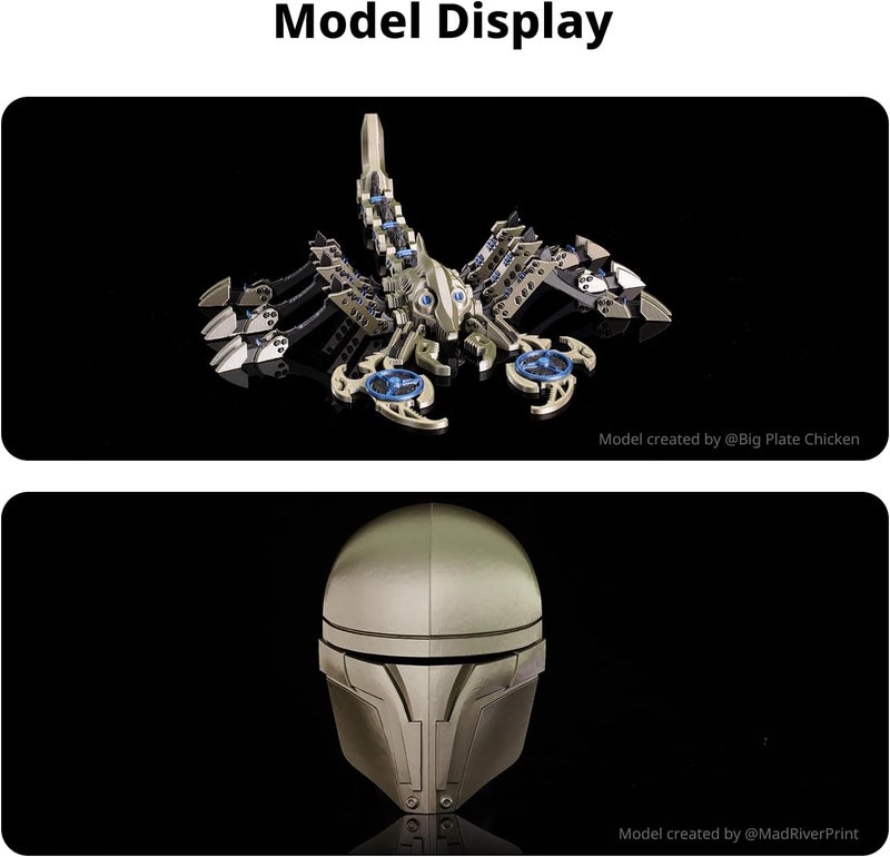 Anycubic Silk Filament, Metal-Like PLA Shiny Clog-Free 3D Printer Filament Metallic PLA 1.75mm Dimensional Accuracy +/- 0.02mm, 1KG Spool (2.2 lbs), Metal Champaign - Image 5