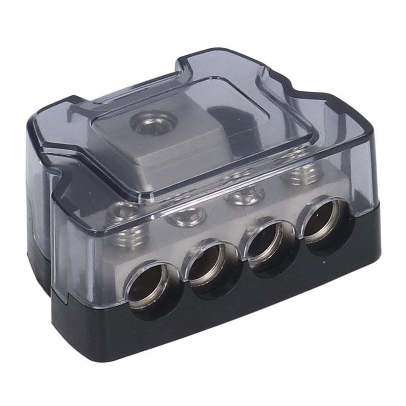 4 Way Power Distribution Block Fuse Holder Ground Distributor for Car Audio Amplifier RV Boat - Image 2