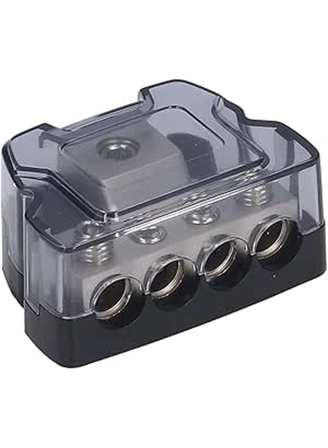 4 Way Power Distribution Block Fuse Holder Ground Distributor for Car Audio Amplifier RV Boat - Image 1