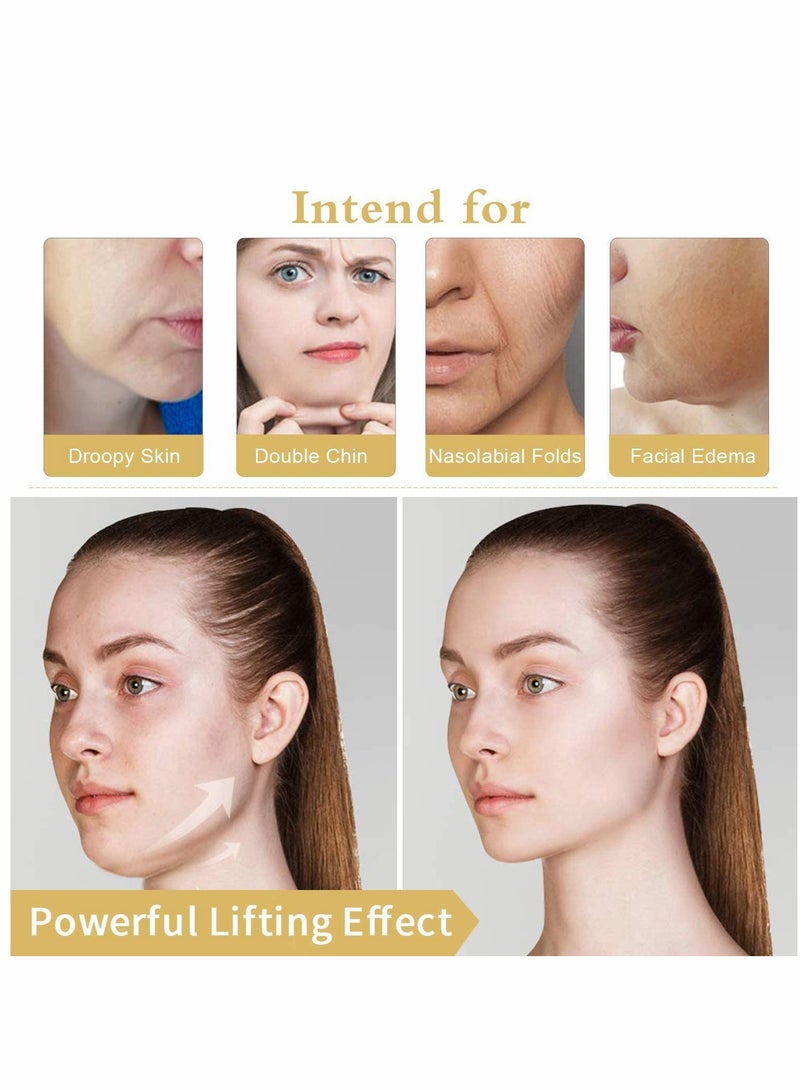 V-Shape Mask, Hanging Ears Hydrogel Line V, Lifting and Contouring Facial Line, Suitable for Double Chin Reduction, Facial Lifting - Image 4