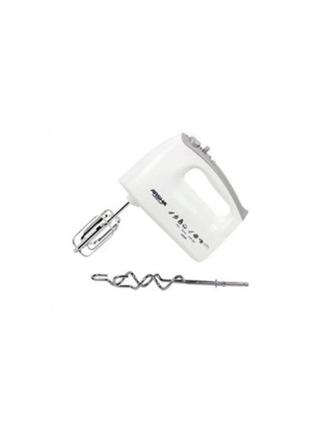 Arshia Electric Hand Mixer – White – 5 Speeds with Dough Hooks - Image 2